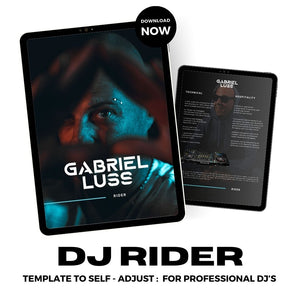 Open afbeelding in diavoorstelling DJ RIDER TEMPLATE Blue Theme
