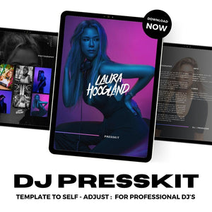 Open afbeelding in diavoorstelling DJ PRESSKIT TEMPLATE Purple Theme
